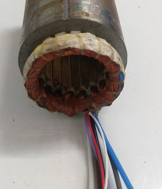 Spindle motor rewinding